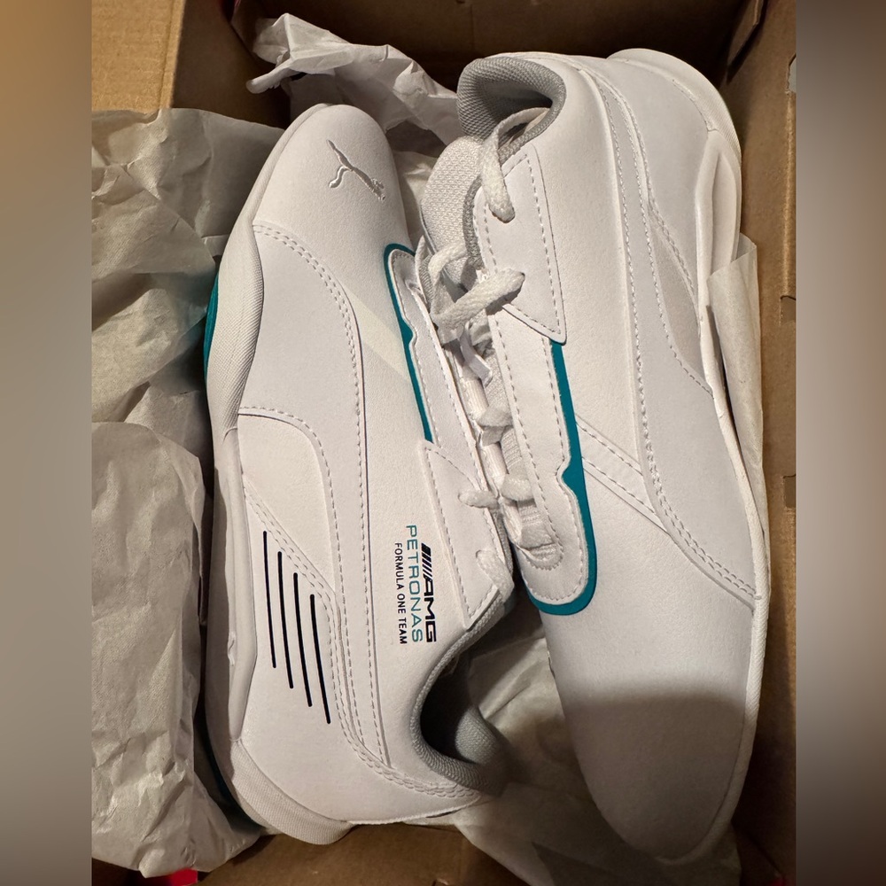 Puma AMG Petronas White Sneakers (size 6)